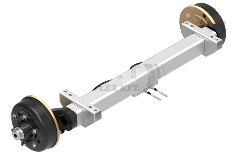 VGB25V Rubber torsion axle with drum brake autoflex.hu